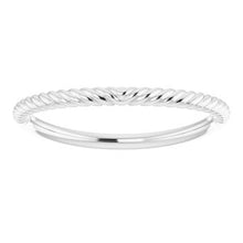 Charger l'image dans la galerie, Sterling Silver Band for 12 mm Cushion Ring
