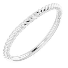 Charger l'image dans la galerie, Sterling Silver Band for 7x5 mm Emerald Ring
