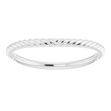 Charger l'image dans la galerie, Sterling Silver Band for 7x5 mm Emerald Ring
