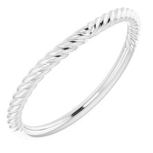 Charger l'image dans la galerie, Sterling Silver Band for 9x7 mm Emerald Ring
