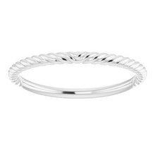 Charger l'image dans la galerie, Sterling Silver Band for 4 mm Square Ring
