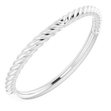 Charger l'image dans la galerie, Sterling Silver Band for 8 mm Square Ring
