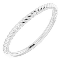 Charger l'image dans la galerie, Sterling Silver Band for 7 mm Square Ring
