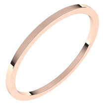 Load image into Gallery viewer, 14K Rose 1 mm Flat Band Size 9
