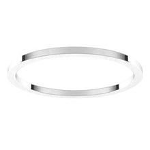 Load image into Gallery viewer, 14K X1 White 1 mm Flat Band Size 7
