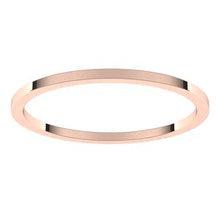 Load image into Gallery viewer, 14K Rose 1 mm Flat Band Size 7
