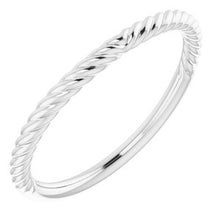 Charger l'image dans la galerie, Sterling Silver Band for 6x4 mm Emerald Ring
