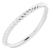 Charger l'image dans la galerie, Sterling Silver Band for 8x6 mm Emerald Ring
