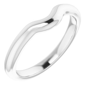 Sterling Silver Band for 8.2 mm Round Ring