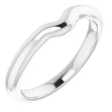 Charger l&#39;image dans la galerie, Sterling Silver Band for 7x5 mm Oval Ring
