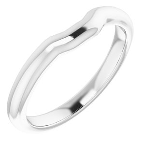 Sterling Silver Band for 7 mm Asscher Ring