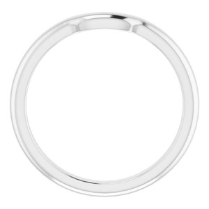 Sterling Silver Band for 7 mm Asscher Ring