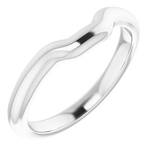 Sterling Silver Band for 9 mm Asscher Ring