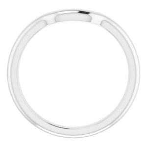 Sterling Silver Band for 9 mm Asscher Ring
