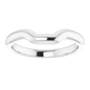 Sterling Silver Band for 10 mm Asscher Ring