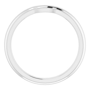 Sterling Silver Band for 6x4 mm Emerald Ring