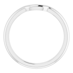 Sterling Silver Band for 7x5 mm Emerald Ring