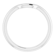 Charger l&#39;image dans la galerie, Sterling Silver Band for 8x6 mm Emerald Ring

