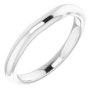 Sterling Silver Band for 5.5 mm Square Ring