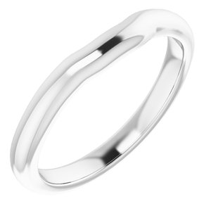 Sterling Silver Band for 6 mm Square Ring