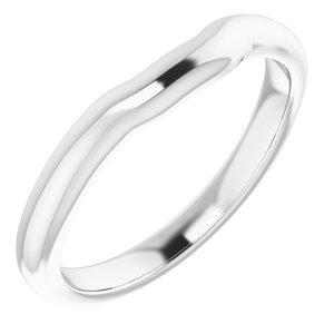 Sterling Silver Band for 6.5 mm Square Ring
