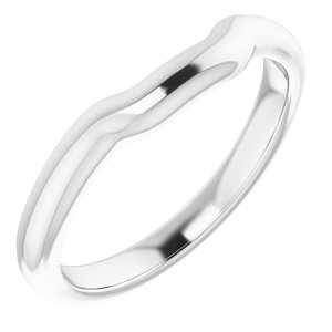 Sterling Silver Band for 8 mm Square Ring