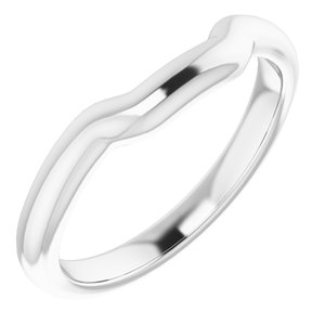Sterling Silver Band for 9 mm Square Ring