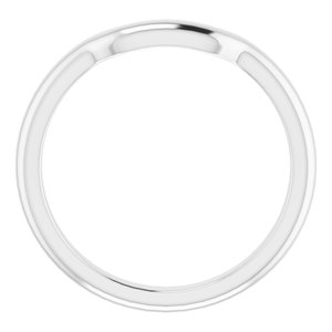 Sterling Silver Band for 9 mm Square Ring