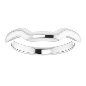 Sterling Silver Band for 10 mm Square Ring