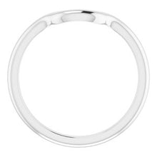 Load image into Gallery viewer, Sterling Silver Band for 8x6 mm Emerald Ring
