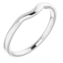 Charger l'image dans la galerie, Sterling Silver Band for 5x3 mm Oval Ring
