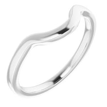 Load image into Gallery viewer, Sterling Silver Band for 9x7 mm Emerald Ring
