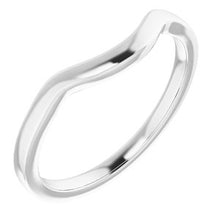 Charger l'image dans la galerie, Sterling Silver Band for 5.5 mm Square Ring
