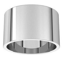 Load image into Gallery viewer, Sterling Silver 12 mm Flat Band Size 9.5

