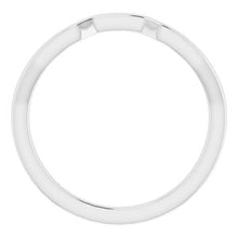Charger l'image dans la galerie, Sterling Silver Band for 5 mm Cushion Ring
