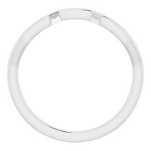 Load image into Gallery viewer, Sterling Silver Band for 7x5 mm Emerald Ring
