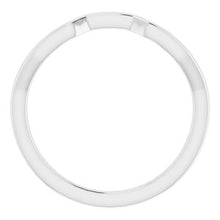 Load image into Gallery viewer, Sterling Silver Band for 10x8 mm Emerald Ring
