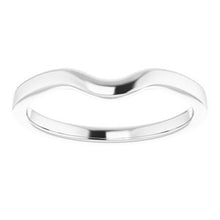 Charger l&#39;image dans la galerie, Sterling Silver Band for 8x6 mm Oval Ring
