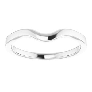 Sterling Silver Band for 7x5 mm Emerald Ring