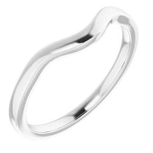 Charger l'image dans la galerie, Sterling Silver Band for 6 mm Square Ring
