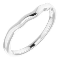 Charger l'image dans la galerie, Sterling Silver Band for 6x4 mm Oval Ring
