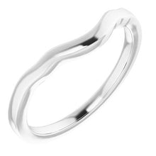 Charger l'image dans la galerie, Sterling Silver Band for 8 mm Cushion Ring
