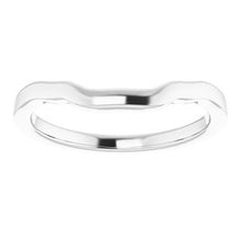 Charger l'image dans la galerie, Sterling Silver Band for 7.5 mm Square Ring
