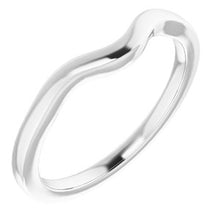 Charger l'image dans la galerie, Sterling Silver Band for 8x6 mm Oval Ring
