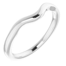 Load image into Gallery viewer, Sterling Silver Band for 7x5 mm Emerald Ring
