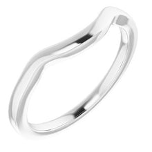 Charger l'image dans la galerie, Sterling Silver Band for 8 mm Cushion Ring
