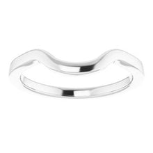 Load image into Gallery viewer, Sterling Silver Band for 9x7 mm Emerald Ring
