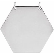 Load image into Gallery viewer, Sterling Silver 20 mm Hexagon Necklace Center
