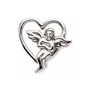 Heart & Angel Lapel Pin