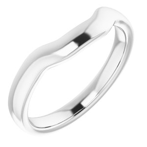 Sterling Silver Band for 6.5 mm Round Ring